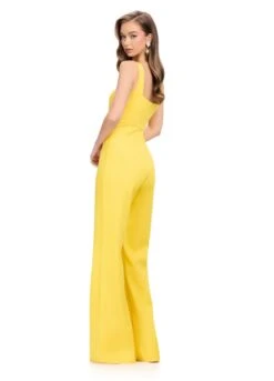 Bridie Jumpsuit -Naked Dresses Store ASHLEYlauren Yellow 11760 Bridie Jumpsuit. Back View