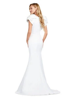 Kiara Gown -Naked Dresses Store ASHLEYlauren white 11415 Kiara Evening Gown. Back