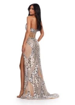 Lumi Gown -Naked Dresses Store Back ASHLEYlauren 11599 Nude Lumi Evening Gown