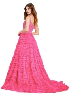 Brielle Gown -Naked Dresses Store Back ASHLEYlauren 11427 Pink Brielle Evening Gown
