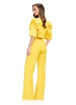 Bridie Jumpsuit -Naked Dresses Store Back View ASHLEYlauren Yellow 11760 Bridie Jumpsuit