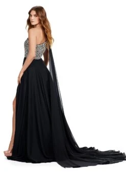Gigou Gown -Naked Dresses Store Black ASHLEYlauren 11482 Gigou Gown. Back