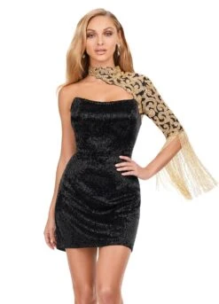 Lorenza Mini Dress -Naked Dresses Store Black ASHLEYlauren 4586 Lorenza Mini Dress