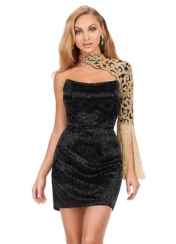 Lorenza Mini Dress -Naked Dresses Store Black Front ASHLEYlauren 4586 Lorenza Mini Dress