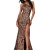 Allegra Gown 19 Allegra Gown -Naked Dresses Store BronzeBlack ASHLEYlauren 11471 Allegra Evening Gown
