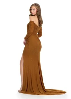 Dana Gown -Naked Dresses Store Bronze ASHLEYlauren 11862 Dana Evening Gown.Back