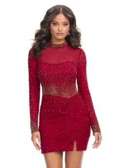 Khloe Mini Dress -Naked Dresses Store Burgundy ASHLEYlauren 4736 Khloe Mini Dress