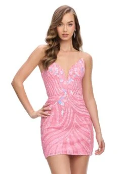 Hera Mini Dress -Naked Dresses Store Candy Pink ASHLEYlauren 4500 Hera Mini Dress