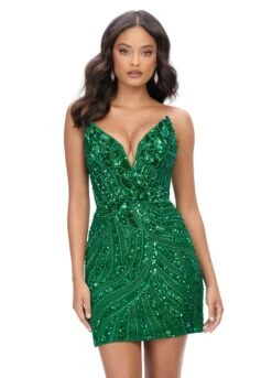 Hera Mini Dress -Naked Dresses Store Emerald ASHLEYlauren 4500 Hera Mini Dress