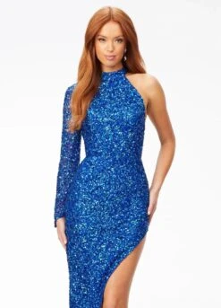 Leilani Midi Dress -Naked Dresses Store Front view. Royal Turquoise ASHLEYlauren Leilani Midi Dress 1975