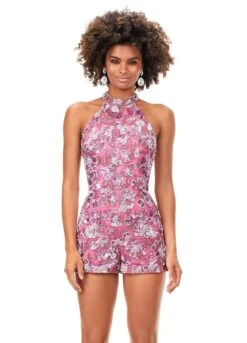 Liora Romper -Naked Dresses Store Front view Orchid Pink ASHLEYlauren Liora Romper 11354