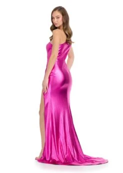 Evelina Gown -Naked Dresses Store Fuchsia ASHLEYlauren 11837 Evelina Gown. Back