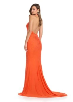 Esmeray Gown -Naked Dresses Store Orange ASHLEYlauren 11863 Esmeray Evening Gown. Back