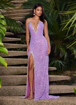 Brittany Gown 28 Brittany Gown -Naked Dresses Store Orchid ASHLEYlauren 11521 Brittany Evening Gown. Editorial