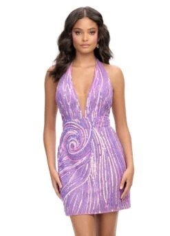 Lara Mini Dress -Naked Dresses Store Orchid ASHLEYlauren 4791 Lara Mini Dress