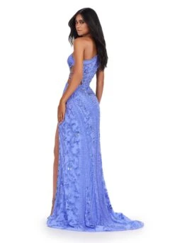 Gianna Gown -Naked Dresses Store Periwinkle ASHLEYlauren 11489 Gianna Evening Gown Back