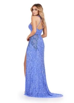 Devon Gown 13 Devon Gown -Naked Dresses Store Periwinkle ASHLEYlauren 11498 Devon Evening Gown. Back