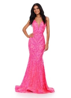 Olessia Gown -Naked Dresses Store Pink ASHLEYlauren 11466 Olessia Evening Gown