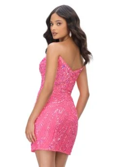 Hera Mini Dress -Naked Dresses Store Pink ASHLEYlauren 4500 Hera Mini Dress. Back