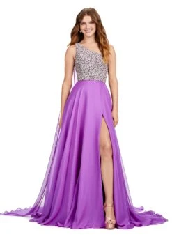 Gigou Gown -Naked Dresses Store Purple ASHLEYlauren 11482 Gigou Gown