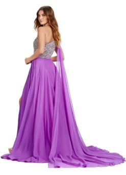 Gigou Gown -Naked Dresses Store Purple ASHLEYlauren 11482 Gigou Gown. Back