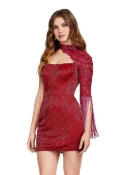 Lorenza Mini Dress -Naked Dresses Store Red ASHLEYlauren 4586 Lorenza Mini Dress