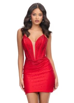 Talia Mini Dress -Naked Dresses Store Red ASHLEYlauren 4693 Talia Mini Dress