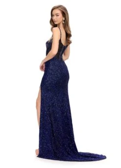 Alba Gown -Naked Dresses Store RoyalBlack ASHLEYlauren 11711 Alba Gown. Back