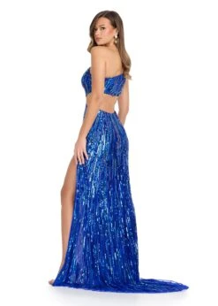 Cirilla Gown 13 Cirilla Gown -Naked Dresses Store TurquoiseRoyal ASHLEYlauren 11789 Cirilla Evening Gown. Back