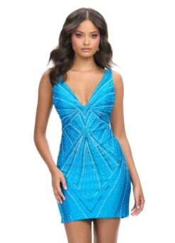 Amara Mini Dress -Naked Dresses Store Turquoise ASHLEYlauren 4723 Amara Mini Dress