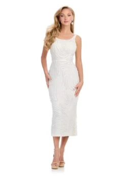Belluci Midi Dress -Naked Dresses Store White ASHLEYlauren Belluci Midi Dress 11786
